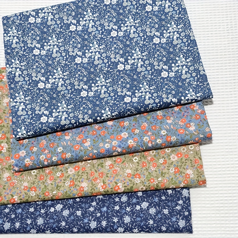 20pcs 10 X 10 Inch Cotton Fabric Square No Repeat Patchwork Fabrics Multi  Color Printed Floral Square Patchwork Fabric Quilting Fabric Bundles For DIY