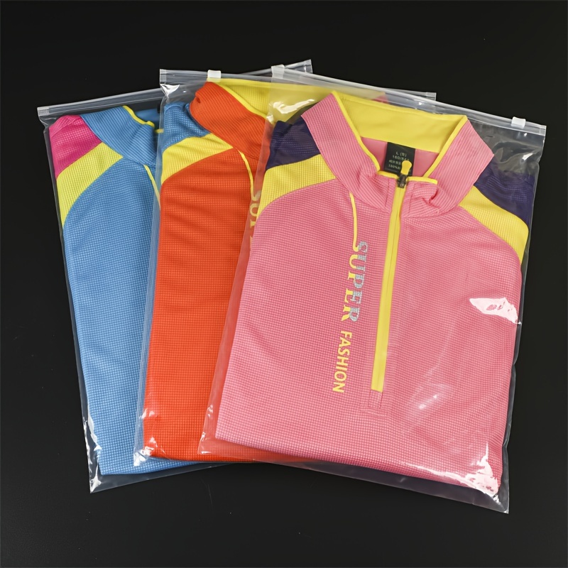 Bolsas de almacenamiento de vinilo transparente con cremallera (paquete de  3) bolsas de almacenamiento resistentes para suéteres, mantas, edredones