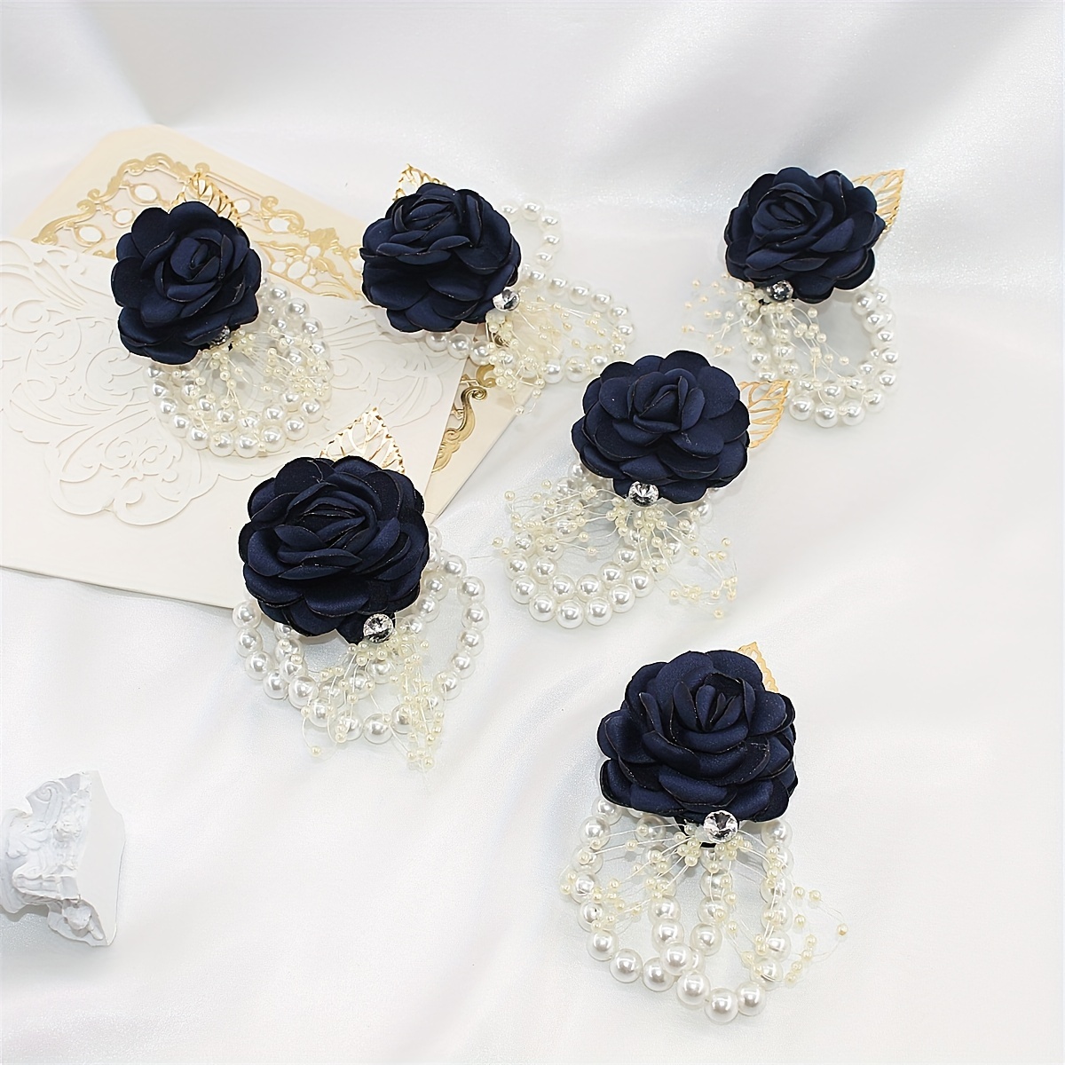 Wrist Corsage For Wedding Artificial Pearl Wristband - Temu United