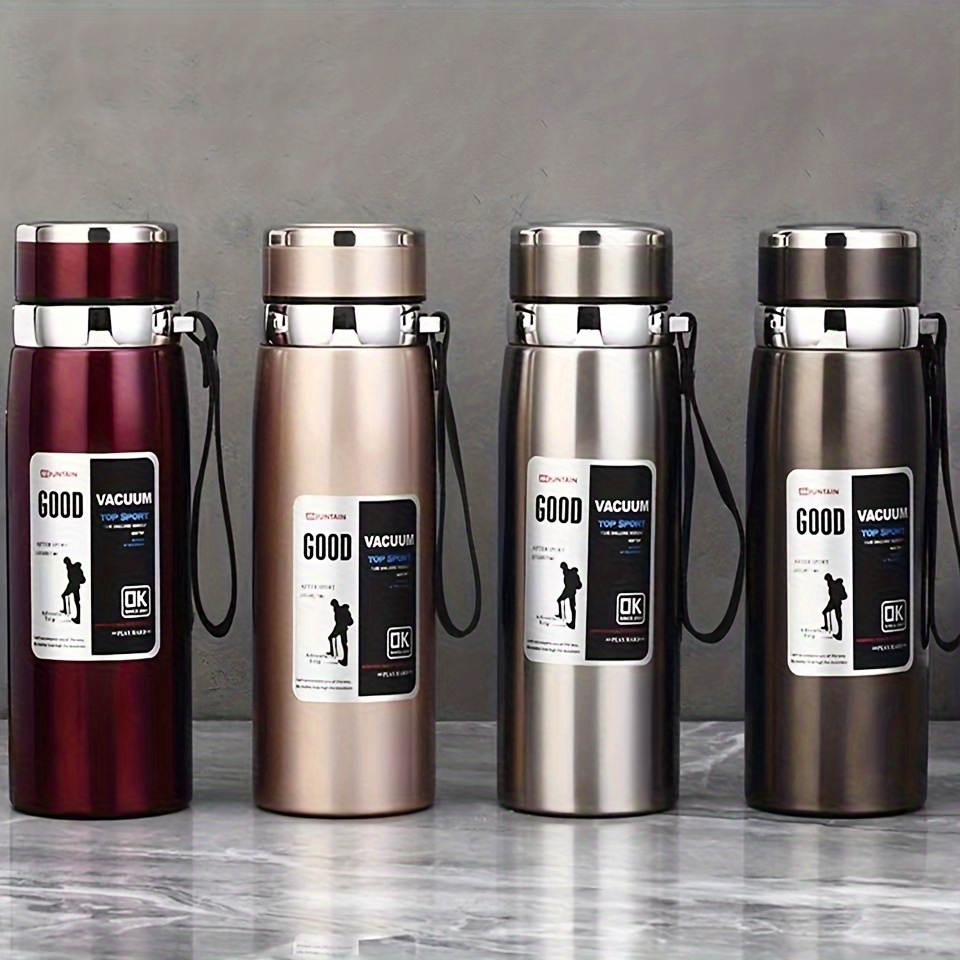 portable vacuum Stainless steel thermal water bottle 1 liter men girl drink Thermos  coffee Kettle Cup Hot waterbottle termos tea