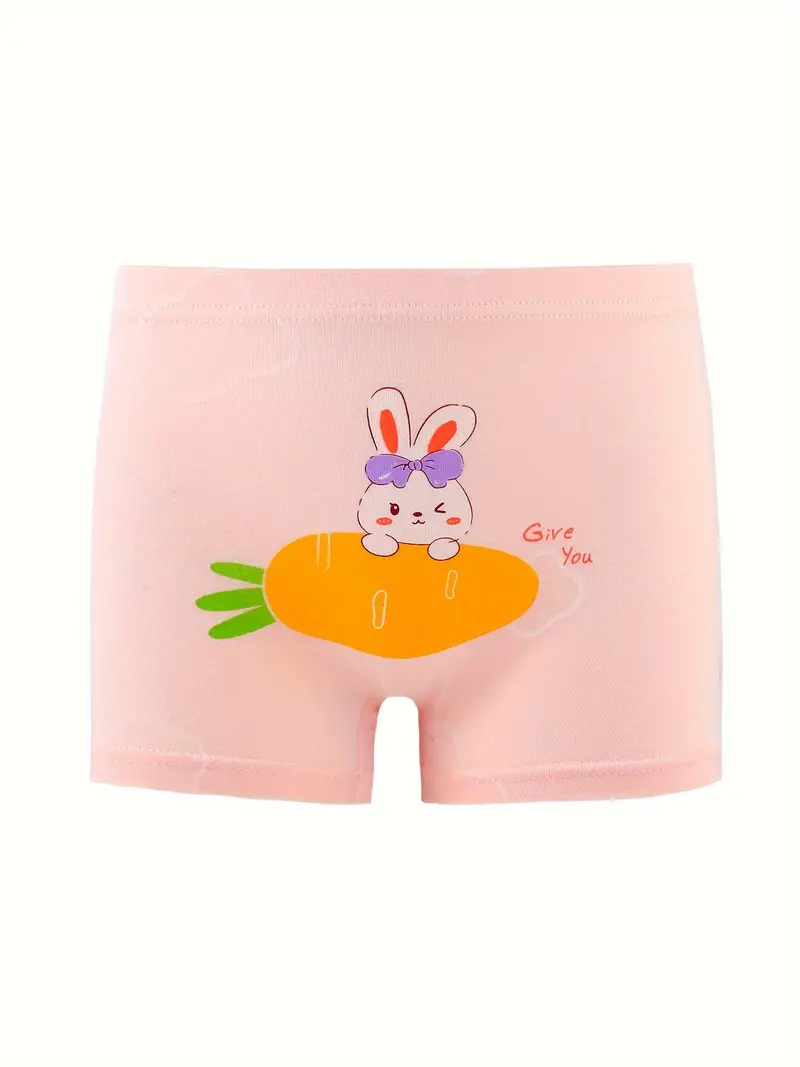 Little Girls Underwear Cute Cartoon Graphic Print Toddler - Temu
