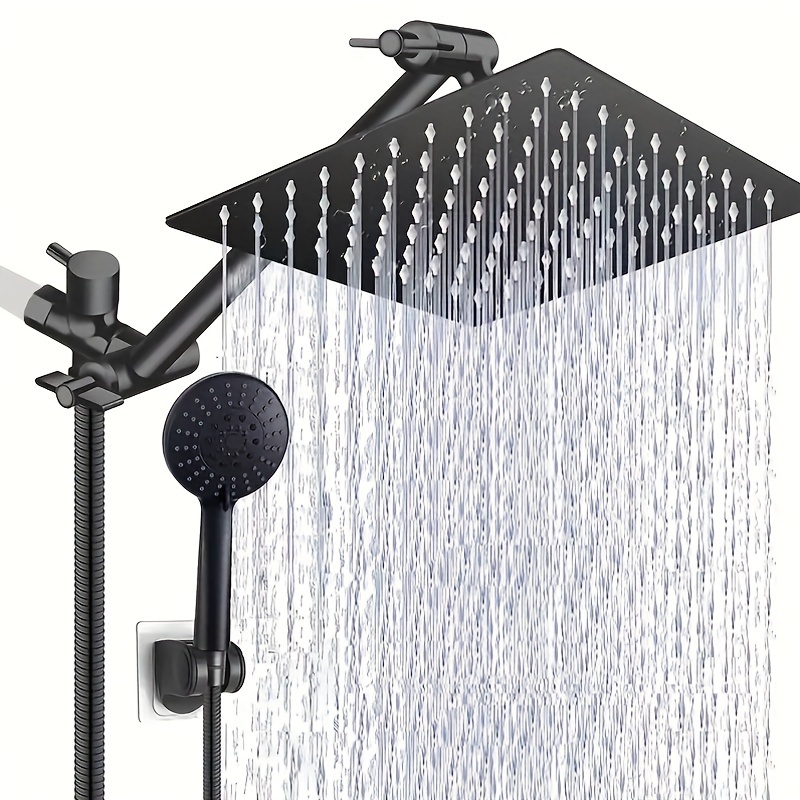 Cabezales de ducha de alta presión – Cabezal de ducha de mano grande (sin  manguera) – 4 modos de pulverización ajustables – Cabezal de ducha de  lluvia