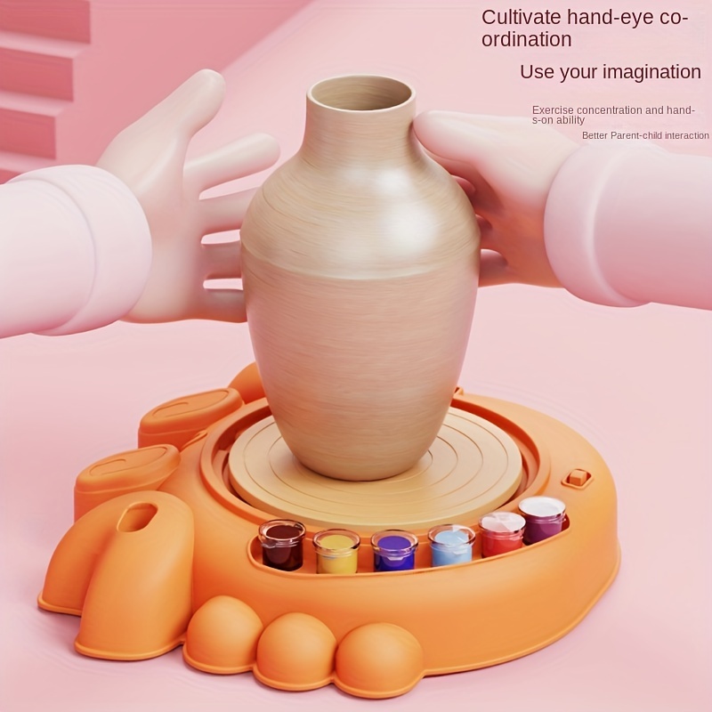 Soft Clay DIY Ceramic Machine For Making Ceramic Carving Cups And Vases,  With Creative Handicraft Tools To Enhance Creativity And Hands-on Skills,  Mea