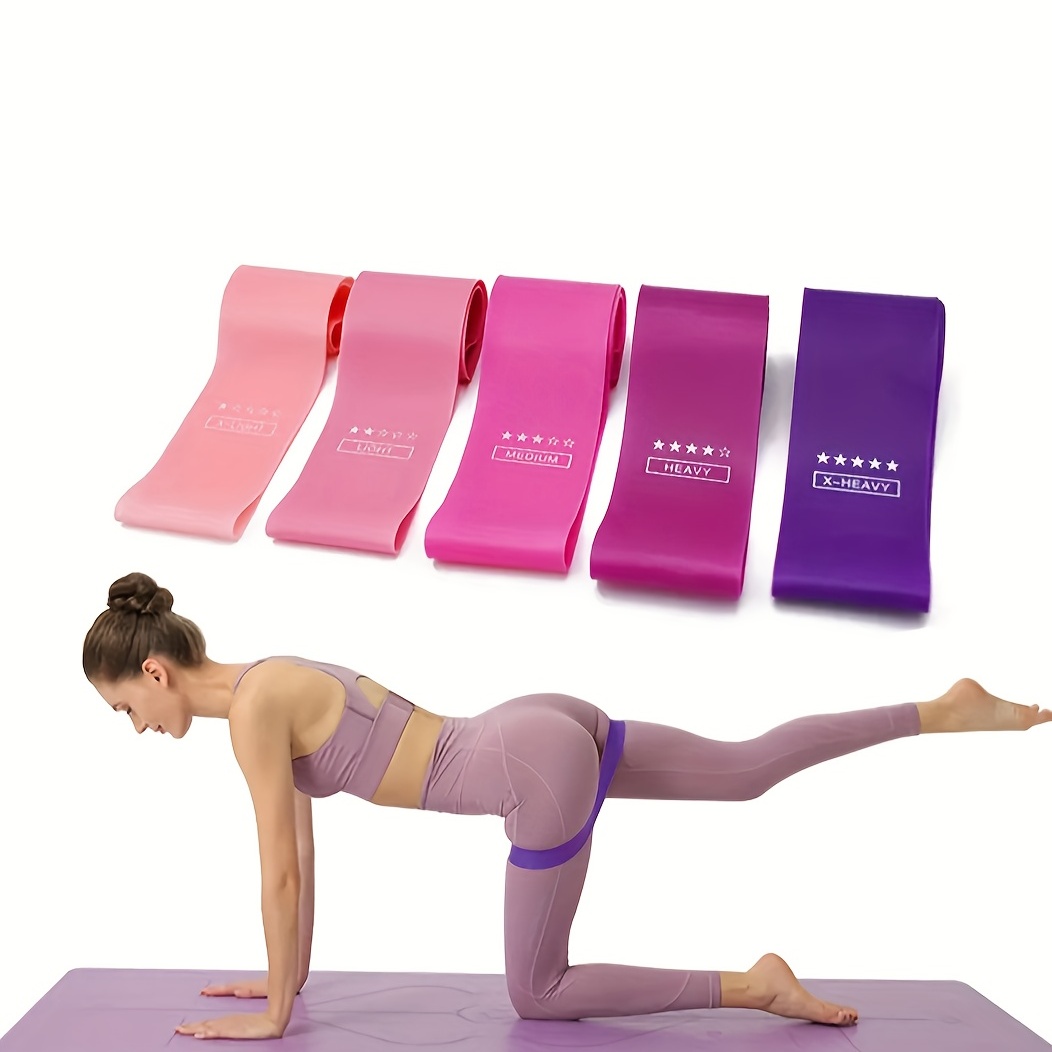 Yoga Elastic Resistance Band Stretching Tension Rubber Band - Temu