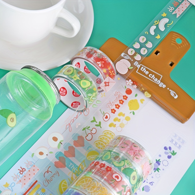 Pet Bronzing Washi Tape Waterproof Transparent Decorative - Temu