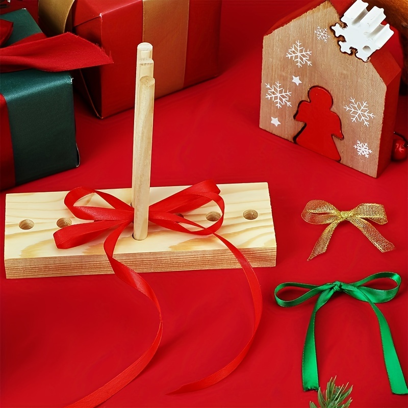 Extended Bow Maker For Ribbon For Wreaths Wooden Ribbon - Temu