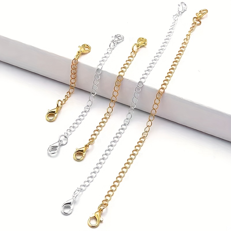 5cm / 10cm, 925 Sterling Silver Necklace Extension Chain Safety Extender  Jewelry