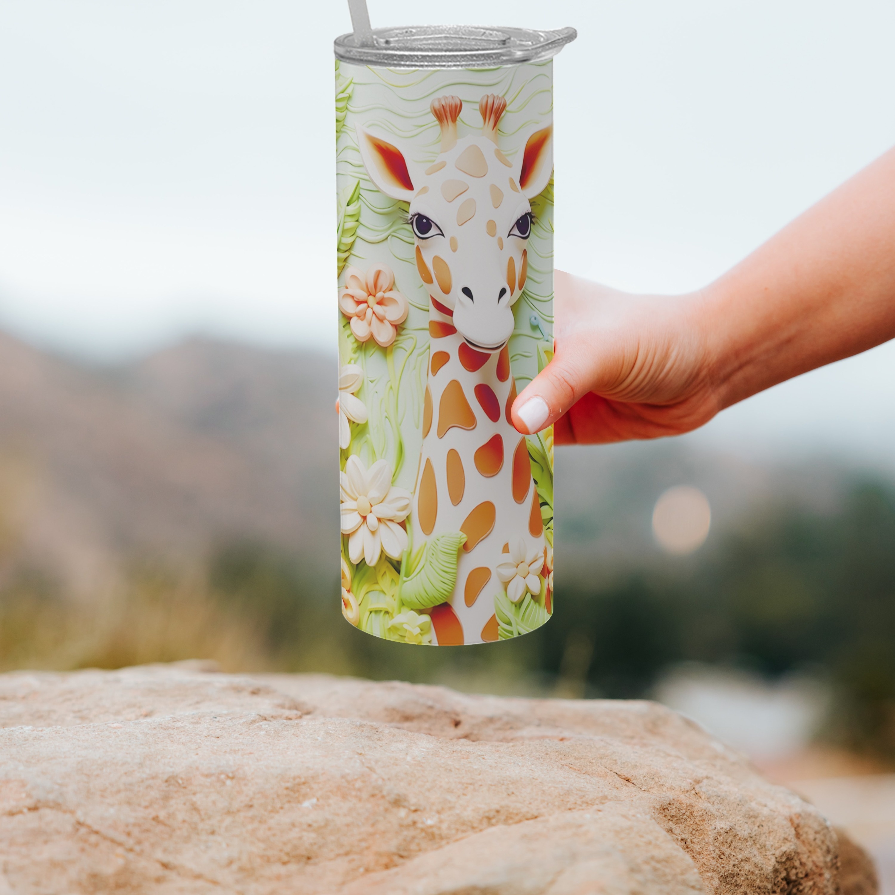 Giraffe Tumbler Cup Stainless Steel Tumbler With Lid Insulated