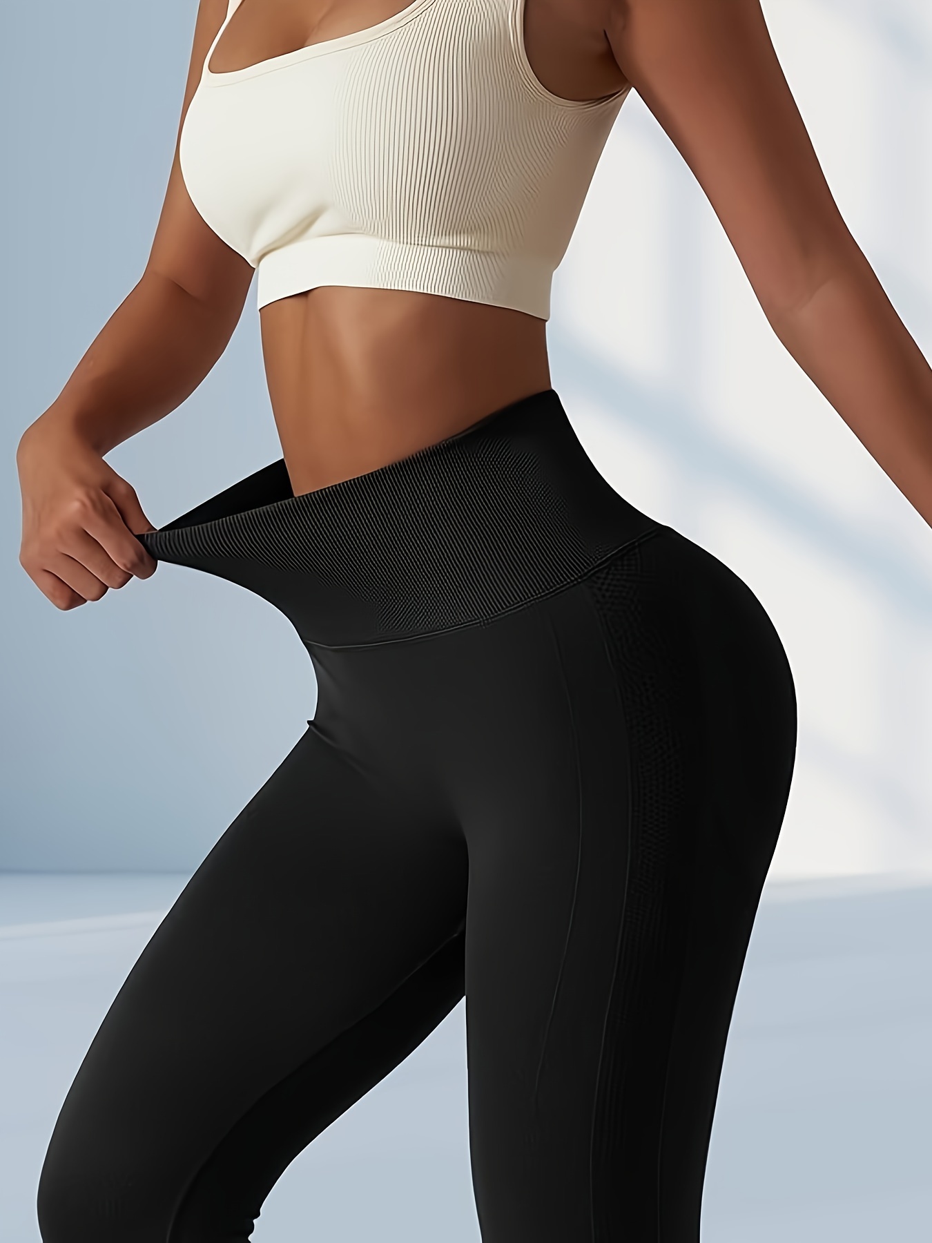 Desol High Waist Tummy Control Leggings for Women, 2528 Full Length Yoga  Pants with Inner Pocket Running Butt Lifting Tights