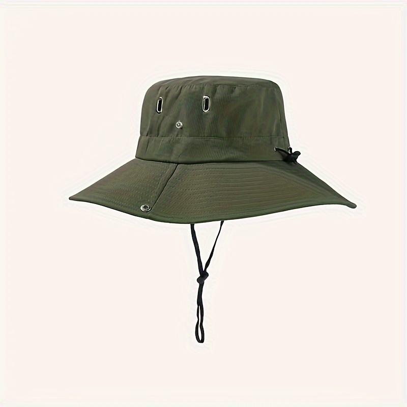 1pc Waterproof Wide Brim Bucket Hat Foldable Hat For Fishing Hiking Garden  Safari Beach - Jewelry & Accessories - Temu