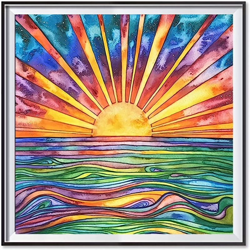 Sun And Rainbow - 5D Diamond Painting 