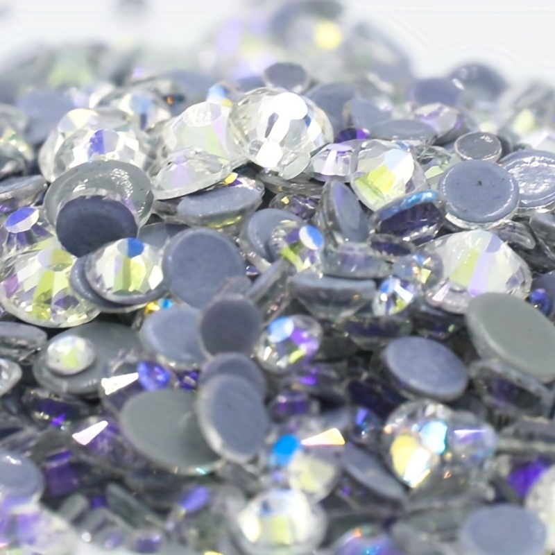 Glitter Top Rhinestones, Flatback Shine Crystals, Strass Beads, Glue  Garment Stones, Hotfix Rhinestones for Clothes, Ss6-Ss30