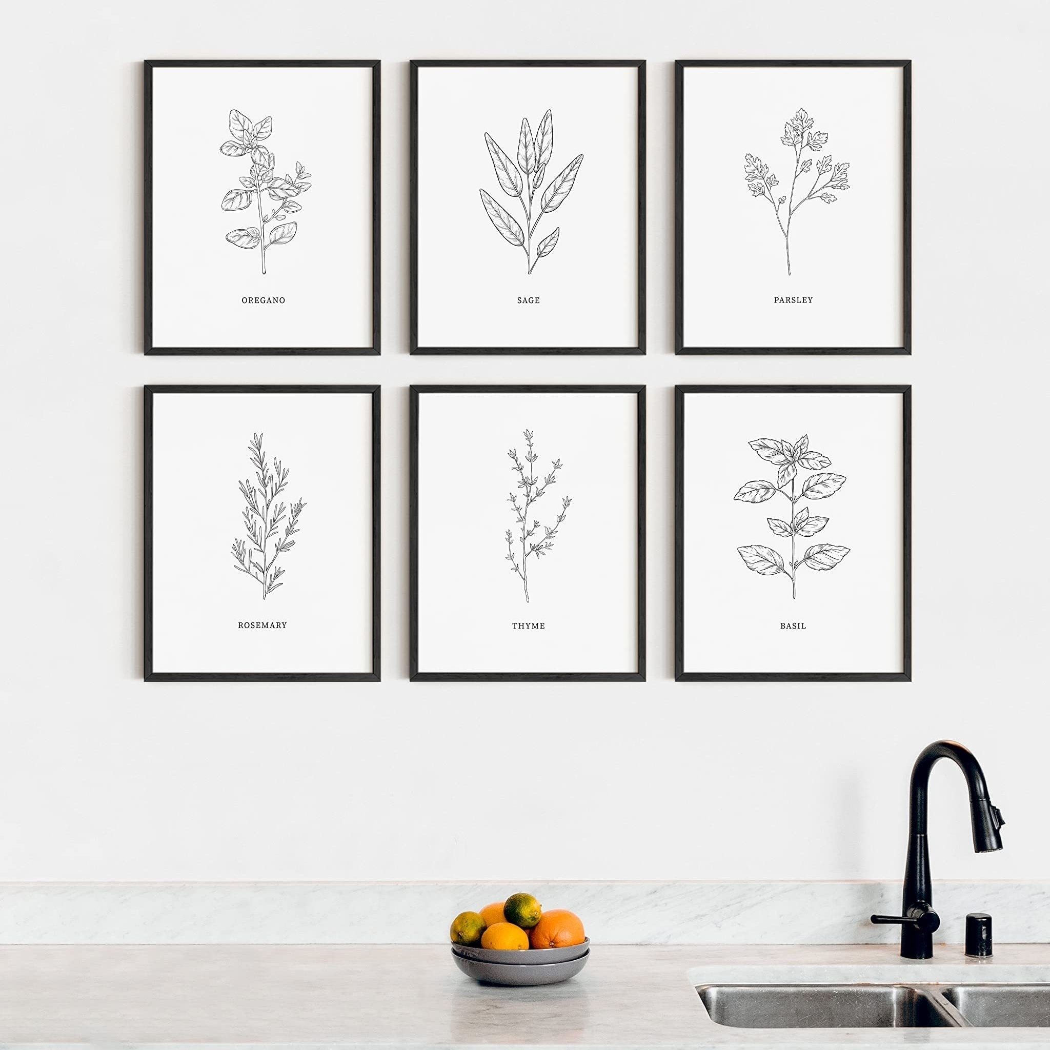 Canvas Poster Modern Art Kitchen Decorative Painting Herb - Temu