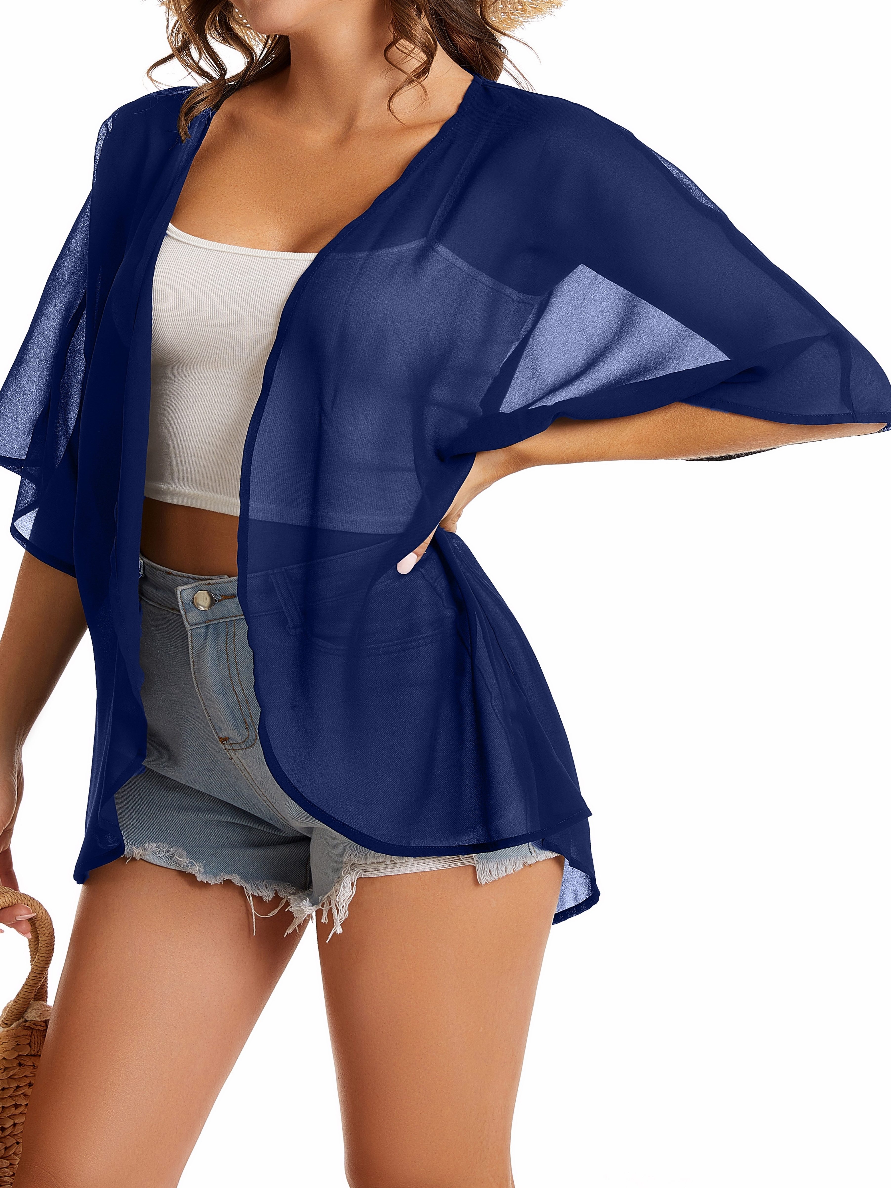 Navy blue clearance kimono cardigan