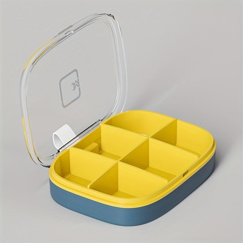 Mini Portable Plastic Medicine Box, Lightweight Simple Pill Organizer,  Carry-On Travel Accessories