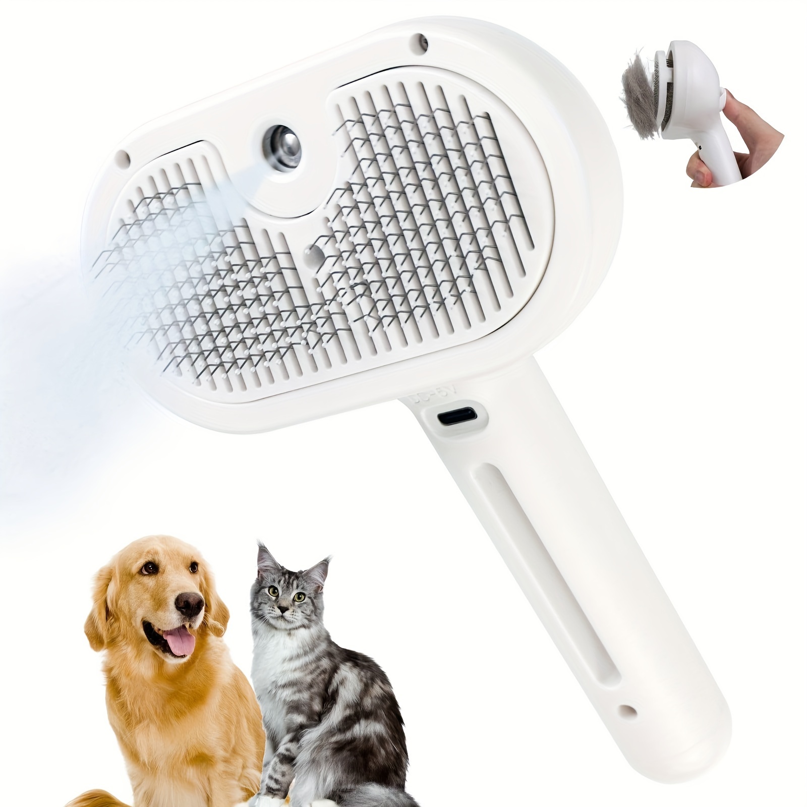 

Spray Cat Brush For Shedding Cat Hair Brush For Removing Flying Hair And Static, Cleaning Supplies
