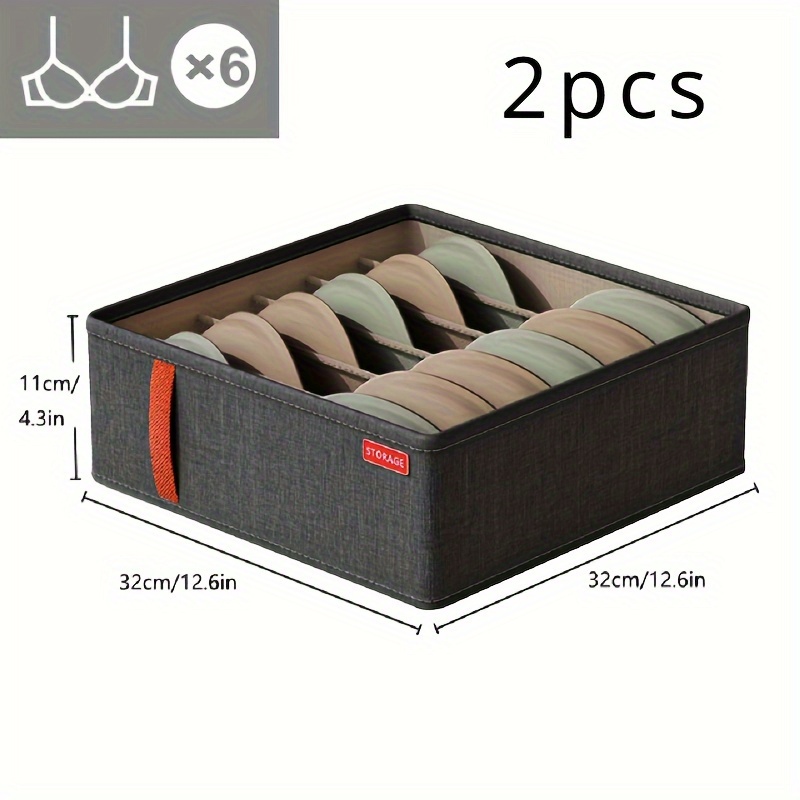 Fabric Bins Sock Underwear Organizer Foldable Storage Boxes