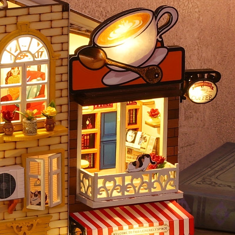 Leisurely Coffee Shop DIY Miniature House Kit 