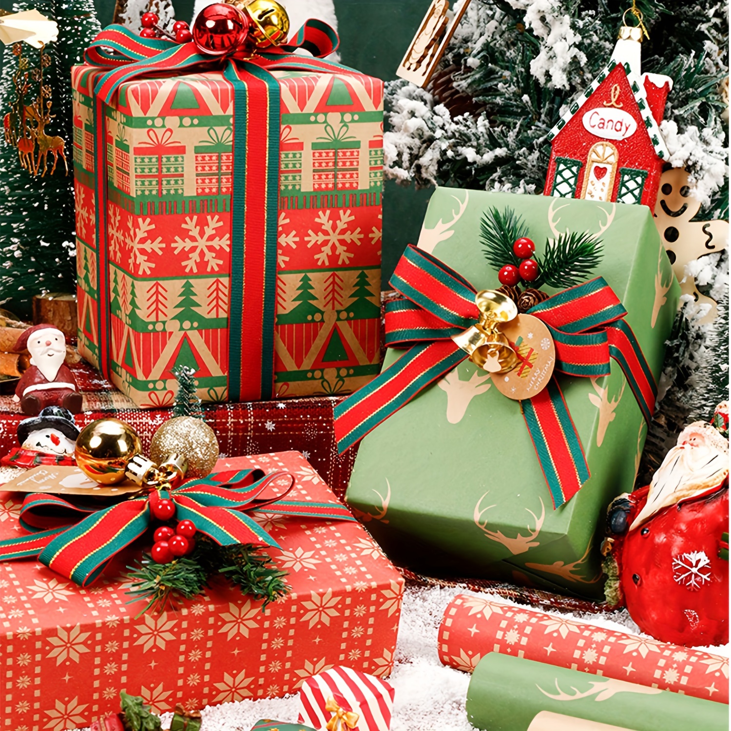 Santa Claus Christmas Tree Copy Paper Mg Tissue Paper Tissue Paper  Christmas Gift Holiday Gift Packaging Paper Christmas Party, Wrapping Paper,  Tissue Paper, Flower Bouquet Supplies, Gift Wrapping Paper, Flower Wrapping  Paper 
