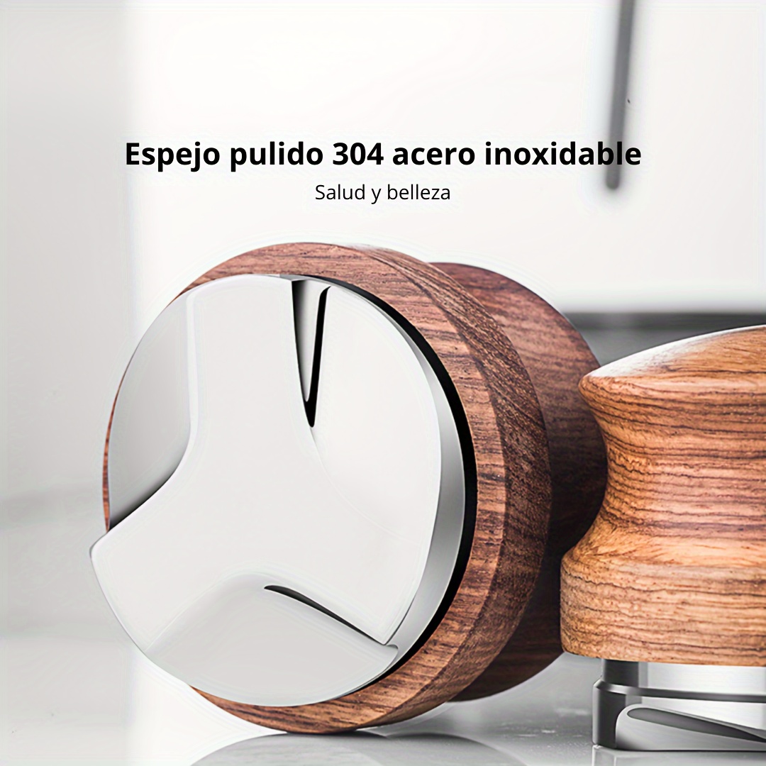 1pc Tamper Café Acero Inoxidable 304 Prensa Polvo Café - Temu