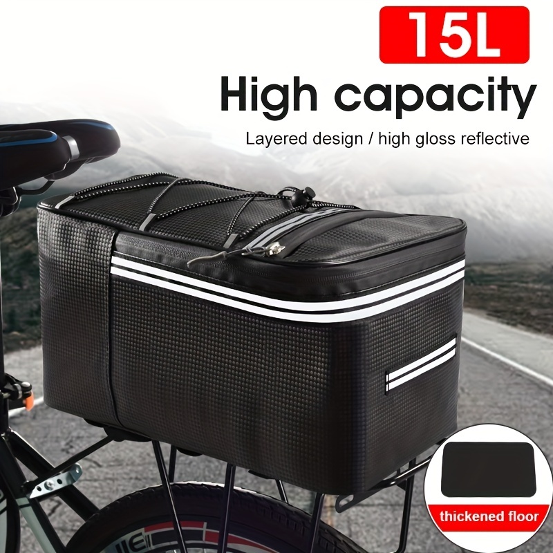 

Bicycle Replacement, Outdoor Riding Waterproof Bag, Backseat Bag, Electric 12/15l Rear Pack Shelf Bag, Mountain Bike Rear Pack Storage Box
