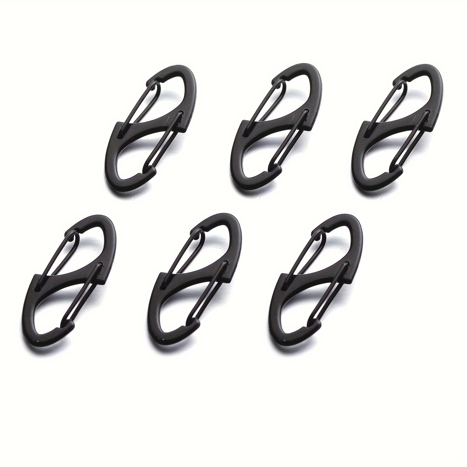  Zipper Clips Anti Theft, 20 Pcs Zipper Pull Locks for  Backpacks, Dual Spring S Carabiner Zipper Clip Theft Deterrent for Luggage  Suitcase Camping(Gun Black)