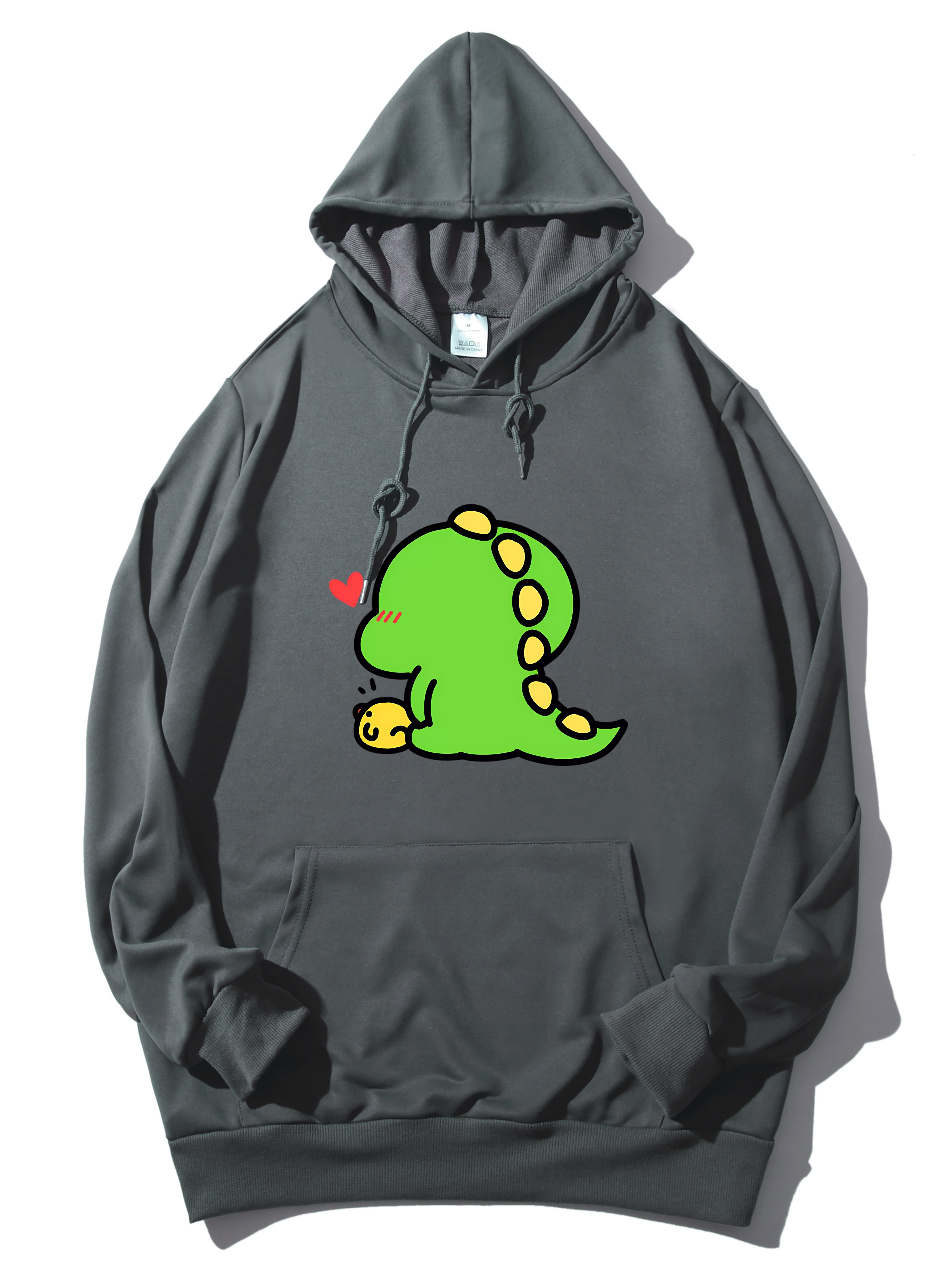 Cartoon Cute Dinosaur Pattern Print Men s Hoodie Sweatshirt Temu