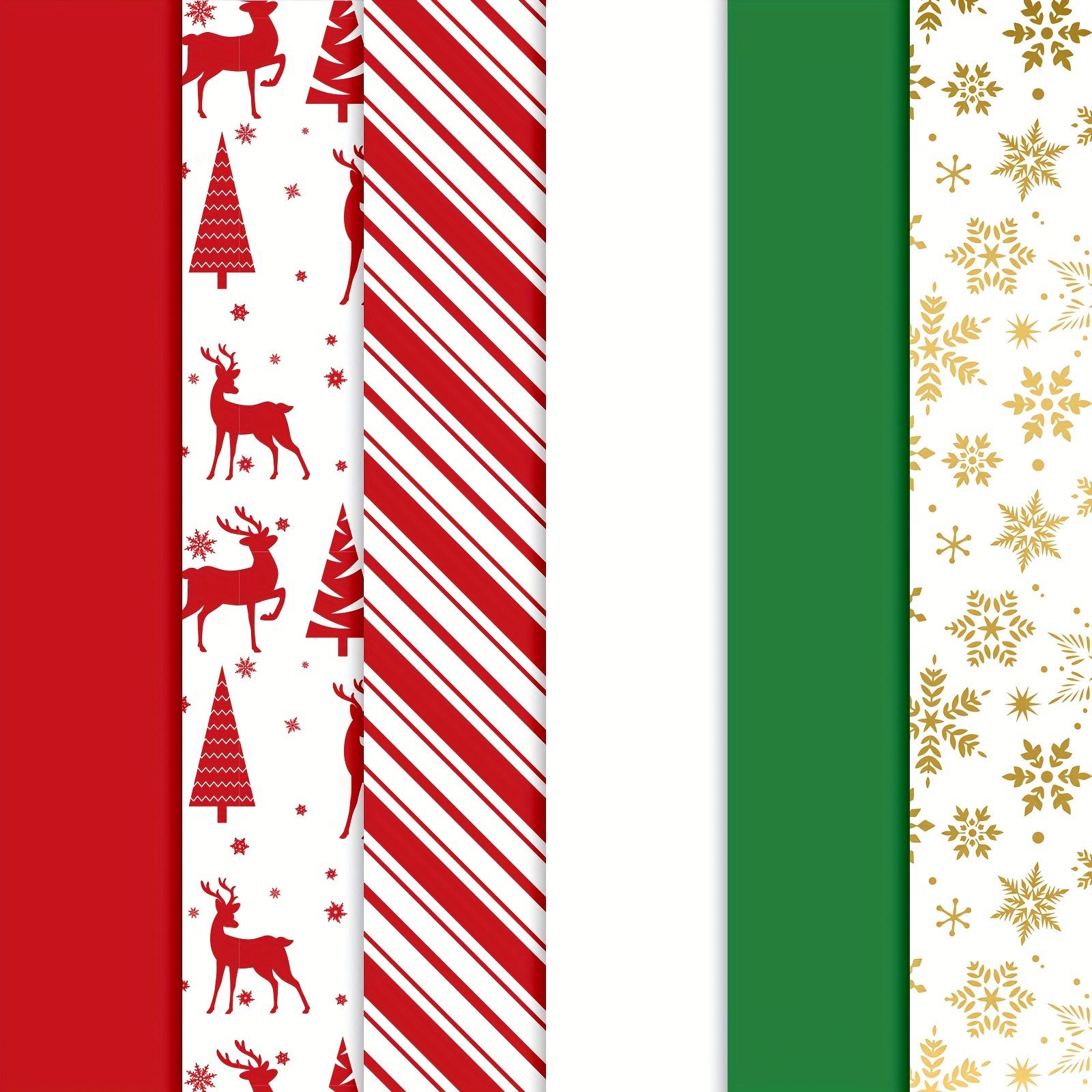 Christmas Tissue Paper Xmas Red White Green Gold Solid - Temu United Arab  Emirates