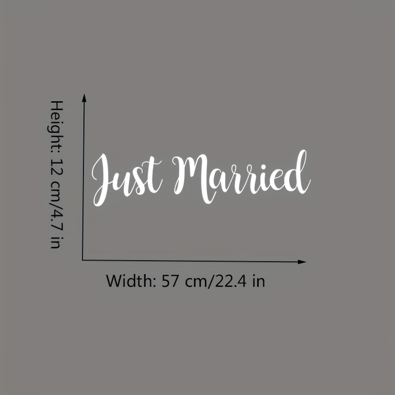 Wedding Just married sticker design Template
