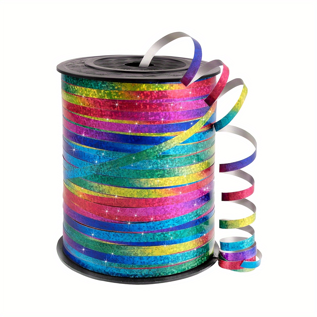 500 Yards Rainbow Curling Ribbon Balloon String Multicolor - Temu