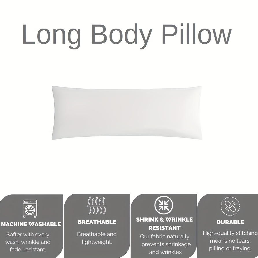 Almohada larga de cuerpo completo para adultos que duermen de lado
