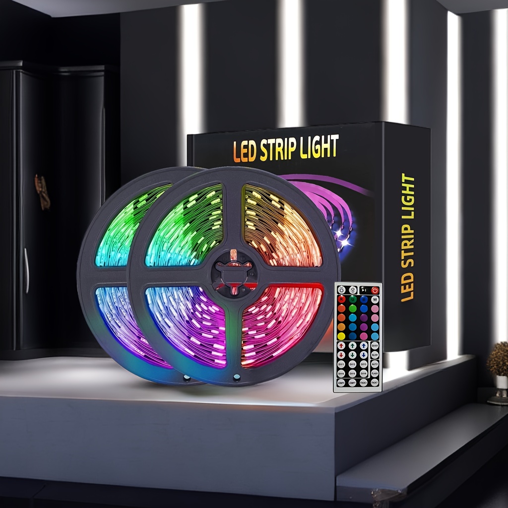 Barra de fiesta de TV de luces de hadas remota de luz de tira LED RGB  flexible