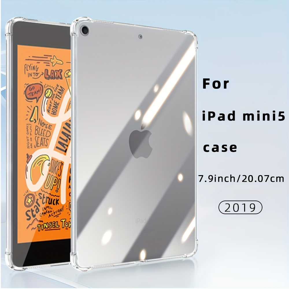 Hybrid Back Case for iPad 9th/8th/7th Gen 10.2'' Clear Transparent Bumper  Cover