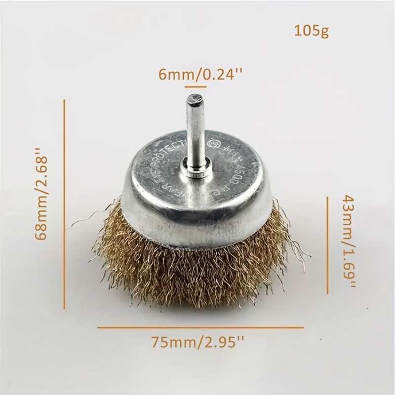 Hand wire brush brass