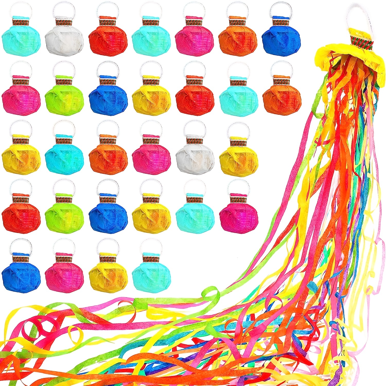 Paquete de 4 unidades de confeti multicolor | Cañón de confeti para fiestas  de eventos, celebración de cumpleaños, lanzador de estrellas | Paquete de