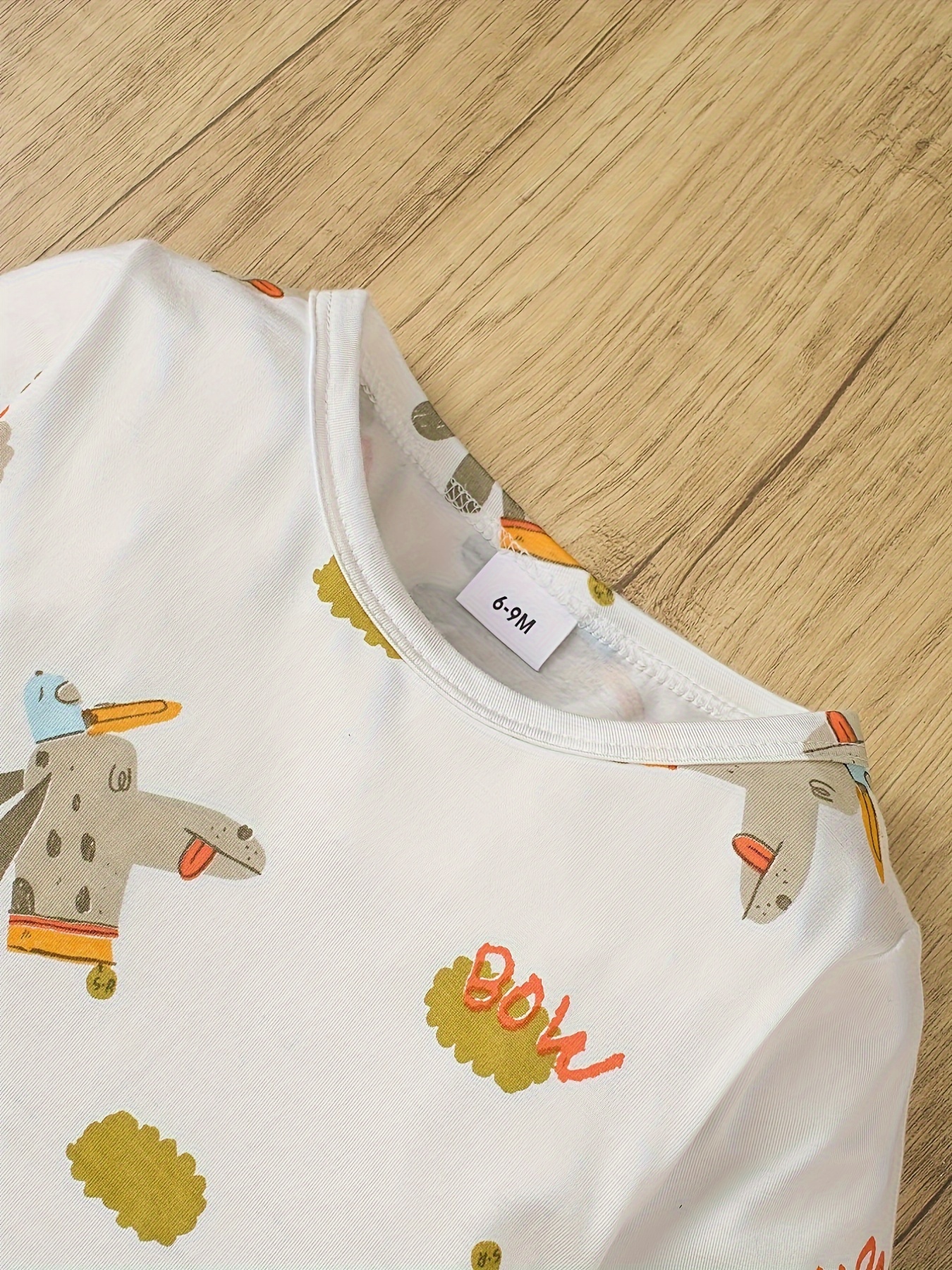 ファッションベビーオールマッチパジャマセット快適で暖かい恐竜フル