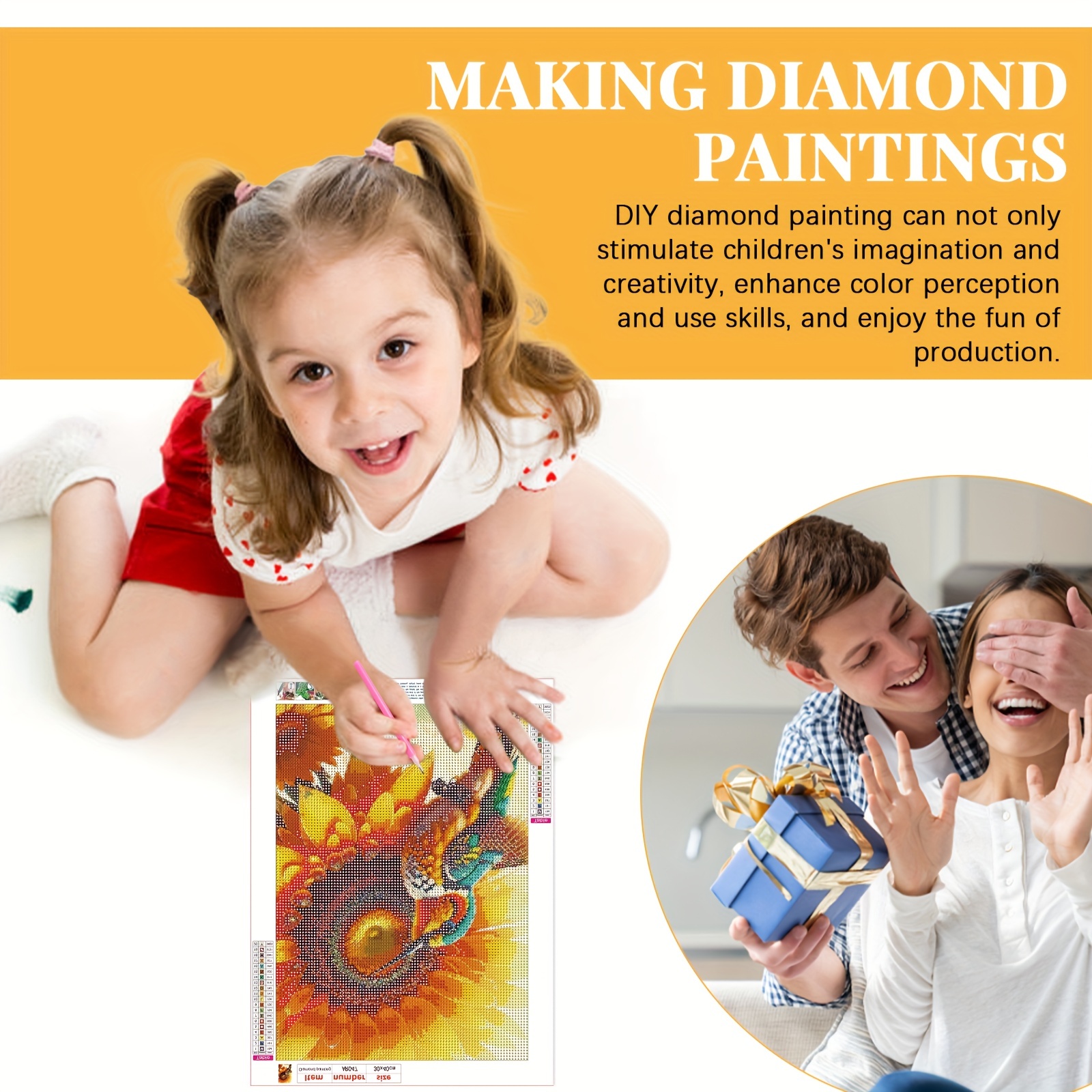 DIY 5D Diamond Painting Kits for Girls Adults Kids Beginner