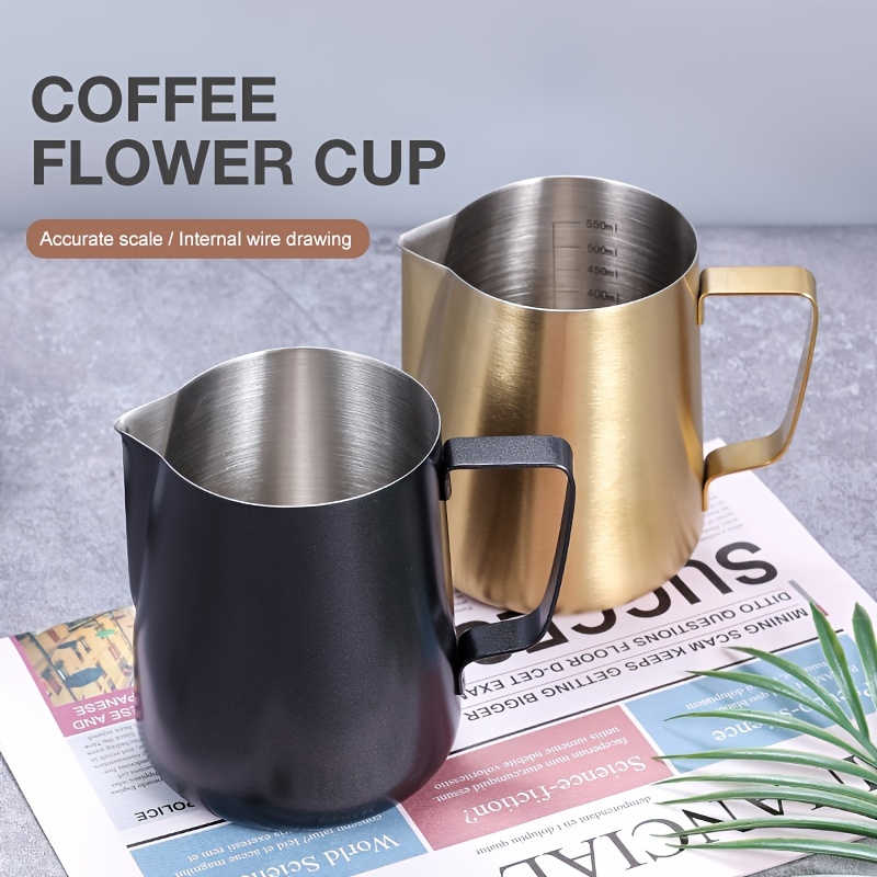 Milk Frothing Pitcher Stainless Steel Espresso Steaming - Temu