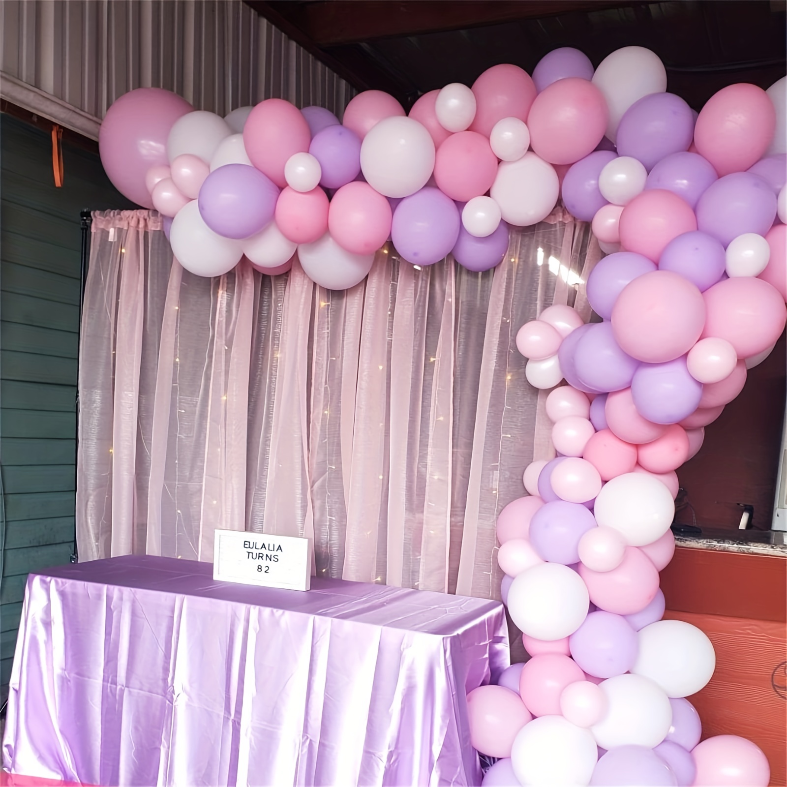 30 Pezzi, Set Di Palloncini Rosa Viola Bianchi, Palloncini In Lattice Viola  Macaron, Rosa Chiaro, Bianchi Da 12 Pollici Per Baby Shower Compleanno