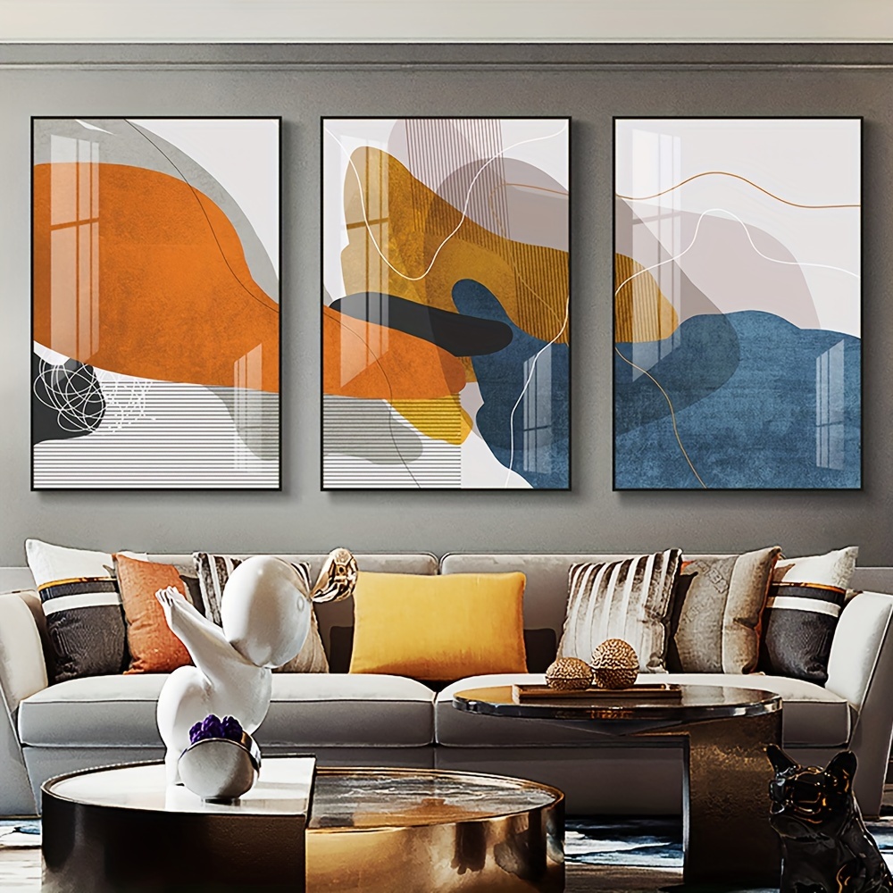 Cuadros minimalistas en lona con líneas abstractas, color verde, arte de  pared, impresiones nórdicas, sala de estar, decoración del hogar, sin  marco