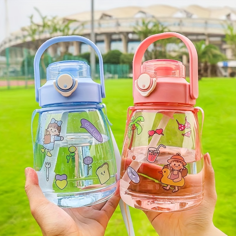 520ml Kids Water Bottle for School Boys Girl Cup with Straw BPA