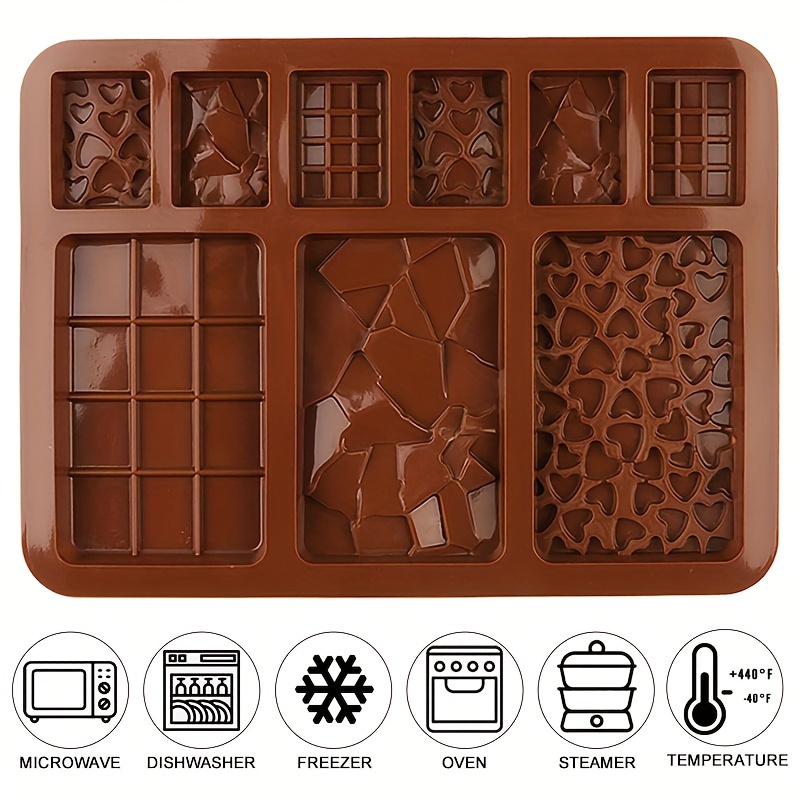 Chocolate Molds Letter and Number Silicone Candy Molds - Break Apart  Chocolate Molds Candy Protein and Engery Bar Silicone Mold