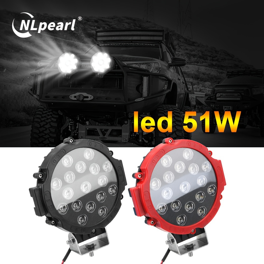 Car Led Work Light Suv Ultra thin Single Row Lamp 12v 24v - Temu