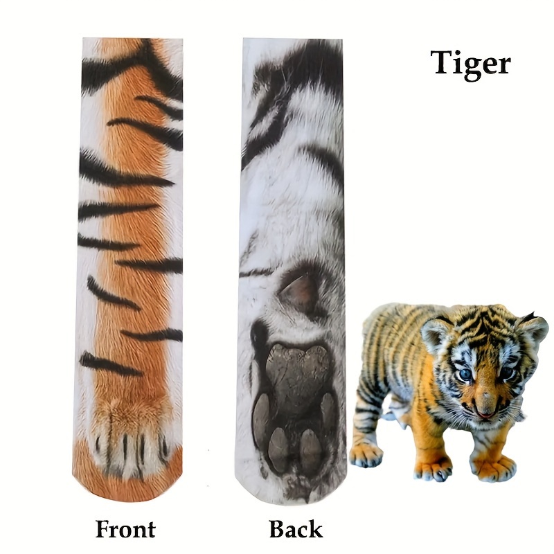 1 Pair Of Cute Simulation Animal Socks - A Magic Tool For With Pets