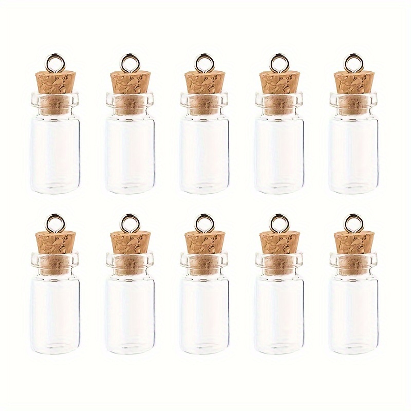 Mini Empty Clear Glass Essential Oil Bottle Wishing Bottle - Temu