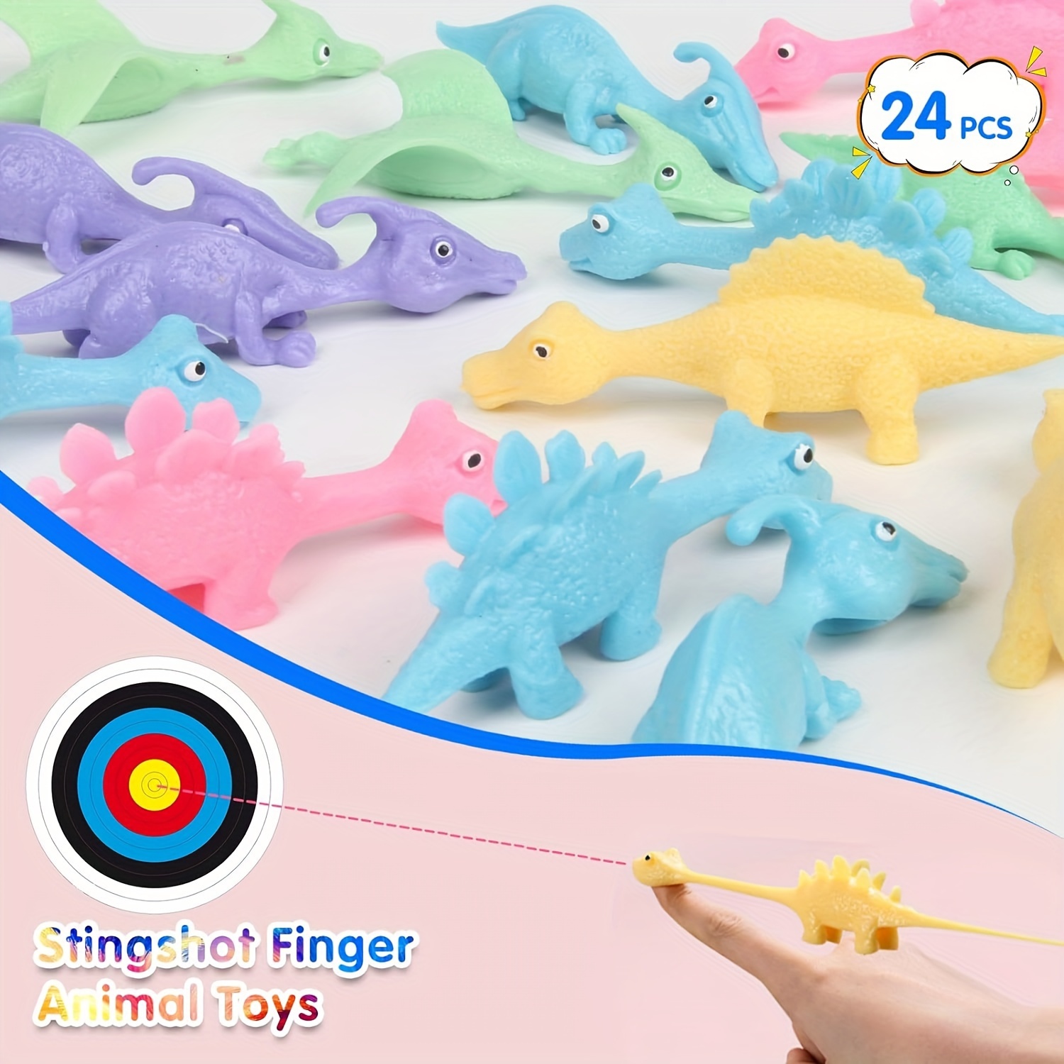 Slingshot Dinosaur Finger Adult Kids Toys Catapult Funny Shoting