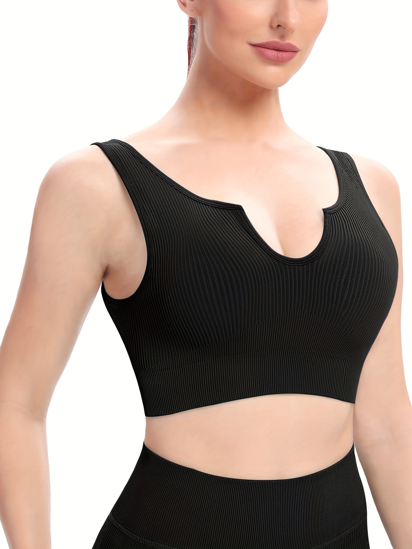 Comfy Cami Bra for Women Crop Top Yoga Bralette Longline Padded Lounge  Maximum Support Sports Bras for Women, Black, One Size : :  Clothing, Shoes & Accessories
