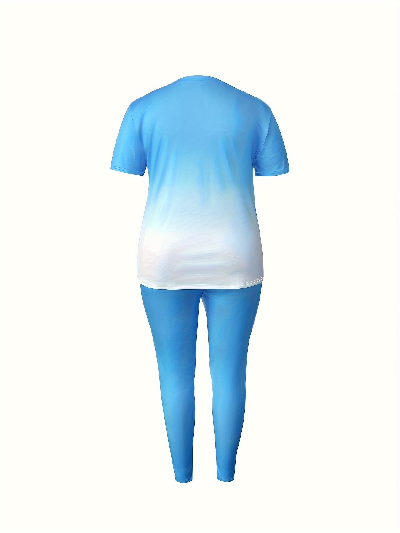 Ombre Leggings - Blue/White