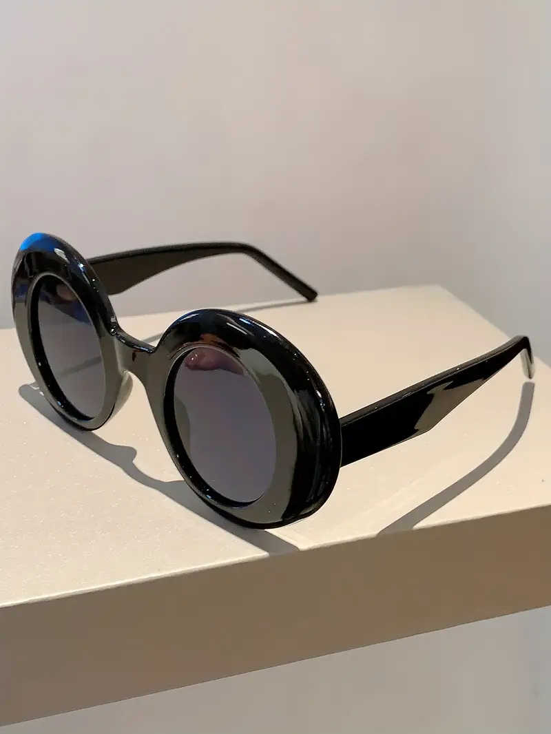 oversized round fashion sunglasses for women men vintage jelly color shades party favors decorative glasses props details 3