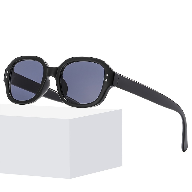 Small Oval Frame Sunglasses Vintage Shades Eyeglasses Women's Trendy Casual  Eyewear - Temu